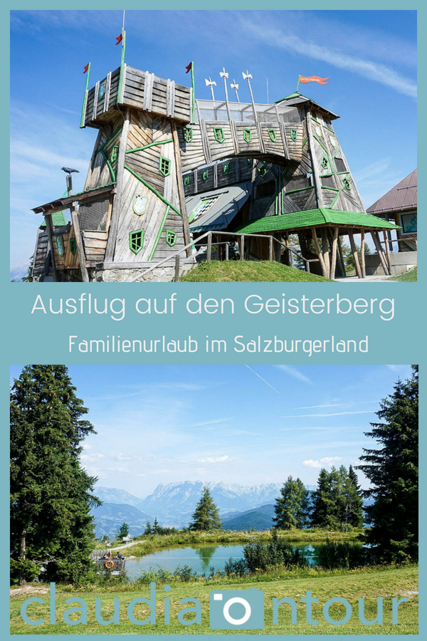 Familienausflug im Salzburgerland. Der Gesiterberg oberhalb vom Alpendorf.